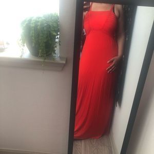 Apostrophe orange maxi dress
